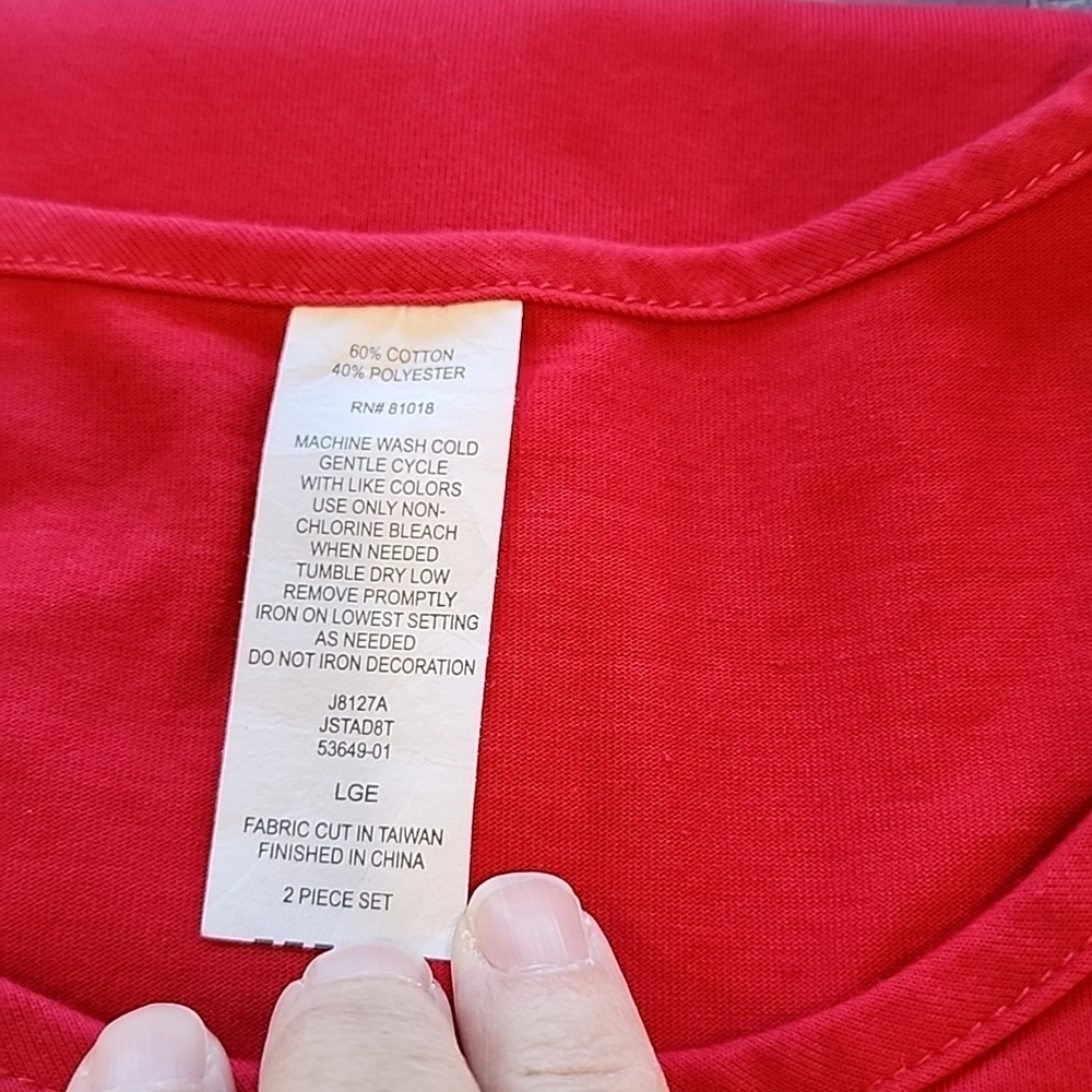 NATIONAL 2 PIECE BUTTON DOWN TOP - Picture 5 of 7
